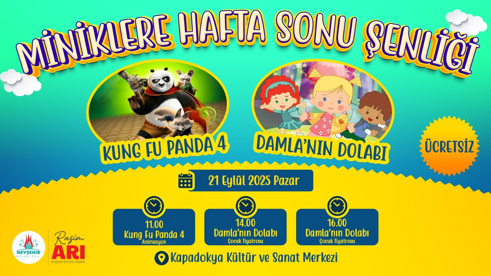 Damla’nın Dolabı Çocuk Tiyatrosu Nevşehir’de Sahneleniyor