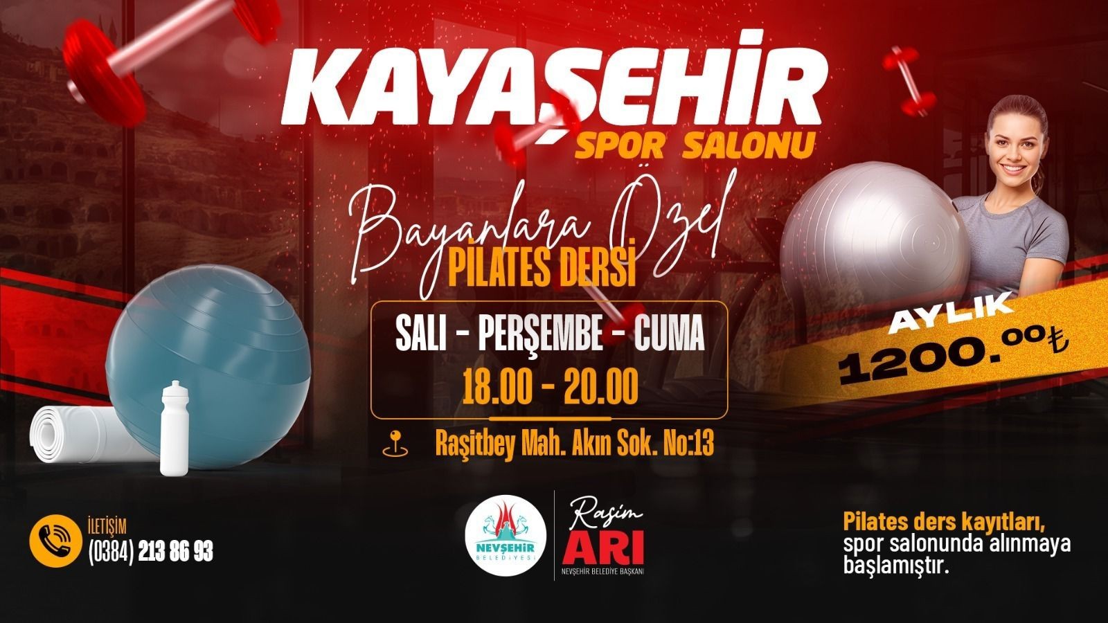Nevşehir’de Kadınlara Özel Pilates Dersleri Başlıyor