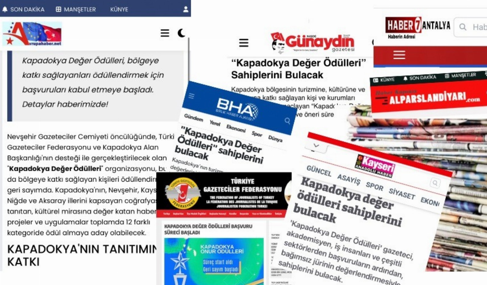 “Kapadokya Değer Ödülleri” ulusal çapta ses getiriyor