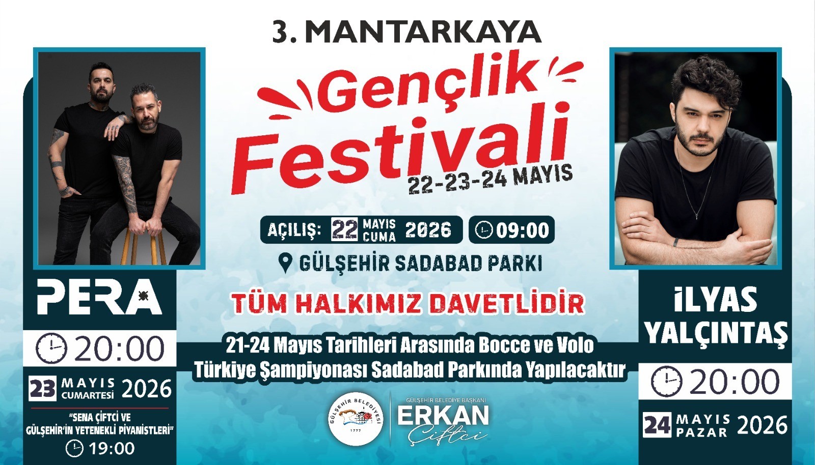 Gülşehir’de Festival Zamanı: PERA ve İlyas Yalçıntaş Sahne Alacak