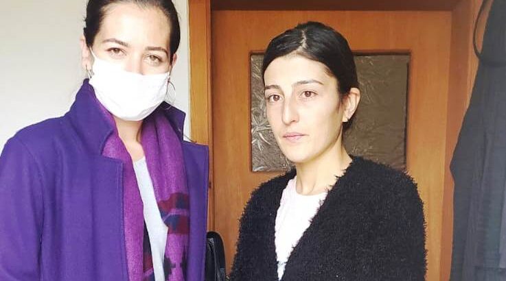  Altınsoy’dan mağdur kadına destek ziyareti