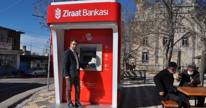  Karapınar’a ilk ATM ziraat bankasından