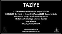 BAŞKAN SAVRAN’DAN HALİL ULUER İÇİN TAZİYE MESAJI