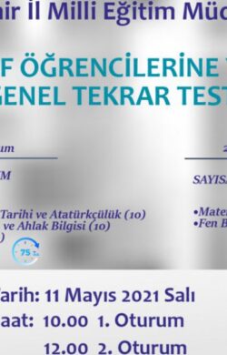 Genel test yapılacak