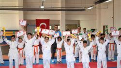 Karate kuşak sınavı yapıldı