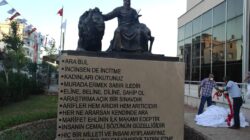 Antalya’da Hacıbektaş Veli heykeli