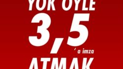 Yok öyle 3.5’a imza atmak