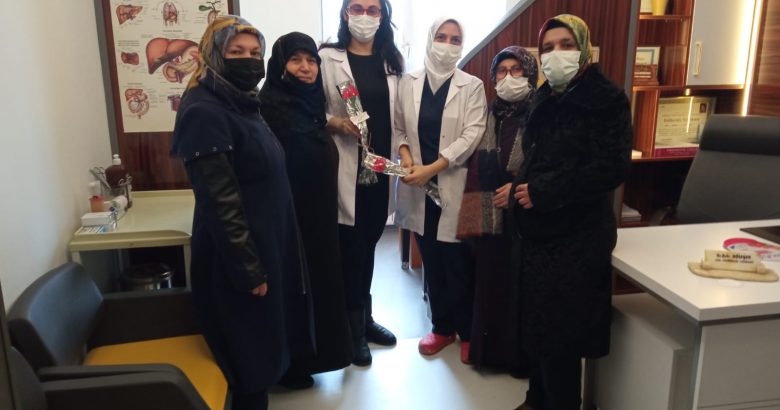  SP kadın kollarından tıp bayramı kutlama ziyaretleri