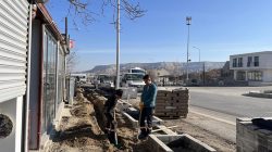 Göreme’de iki cadde de çalışma var