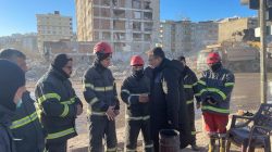 SAVRAN’DAN, DEPREM BÖLGESİNDE KAHRAMAN İTFAİYE ERLERİNE ZİYARET