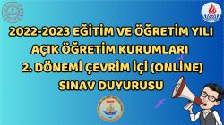 Çevrim içi (online) sınav duyurusu