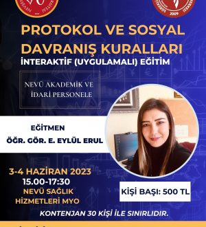 NEVÜ Akademik ve idari personele protokol ve sosyal davranış kuralları eğitimi verilecek