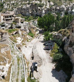 Ortahisar’da taşkın koruma kanalı ve menfez yapımına başlandı