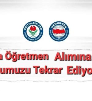 Mülakatla öğretmen alımına karşı olduğumuzu tekrar ediyoruz